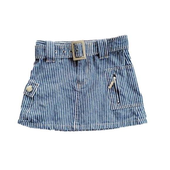 Self Esteem Other - Self Esteem Girls Pinstripe Denim Skirt